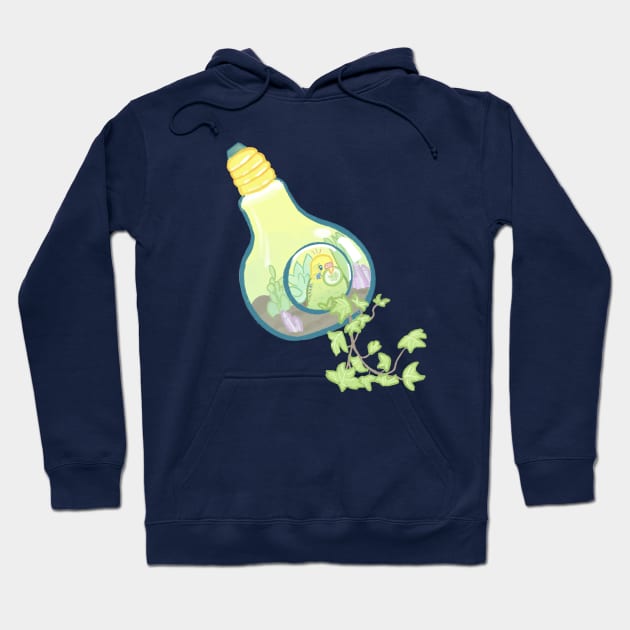 Budgie Terrarium Hoodie by JessaCreation